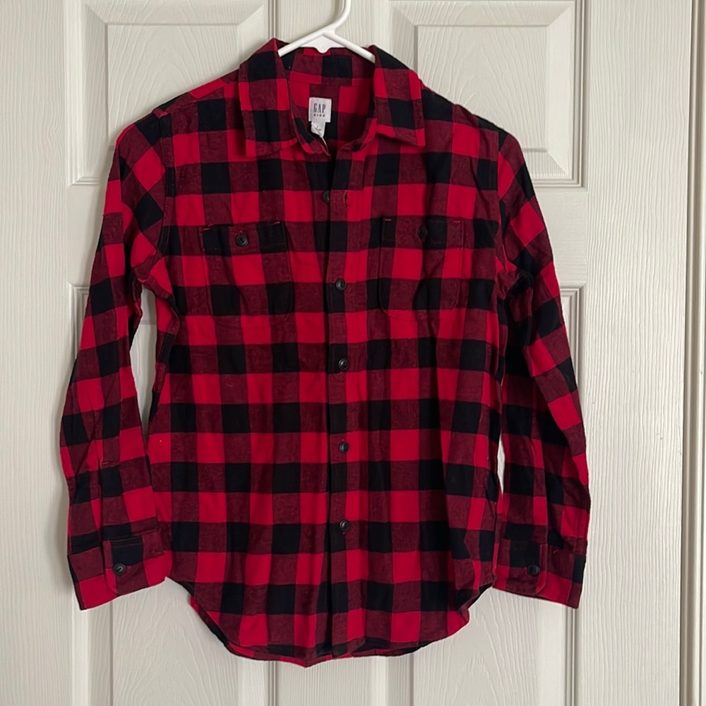 Kids Gap flannel shirt, large. NWT